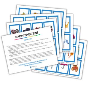Thumbnail showing the printable version of Wacky Inventions Game
