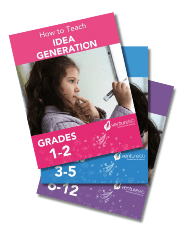 educational guides titled "How to Teach IDEA GENERATION" by VentureLab.