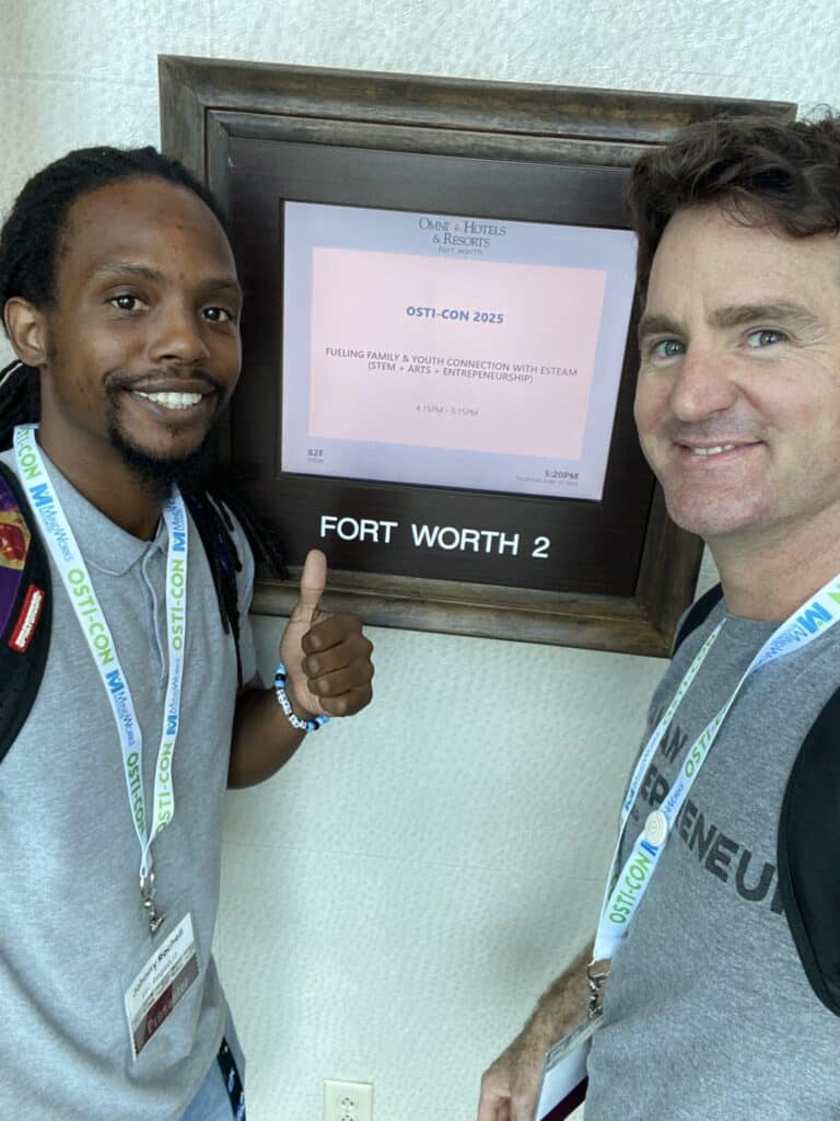 VentureLab Certified Educator Johnny Rochell and VentureLab Director of Education Scott Mann