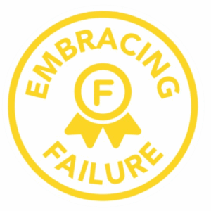 Embracing Failure logo in Yellow