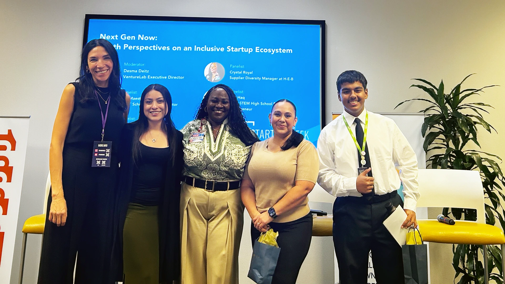 Speakers for Next Gen Now presentation at San Antonio Startup Week