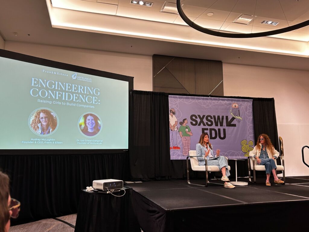 cristal glangchai and audrey mcloghlin presenting at sxsw edu engineering confidence raising girls to build companies